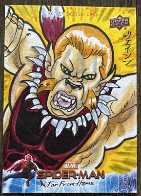 2019 UPPER DECK MARCEL SPIDER-MAN FAR FROM HOME SKETCH 1/1 - Image 1 of 2