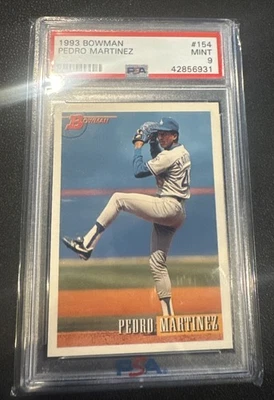 1993 Bowman Pedro Martinez #154 PSA 9 Los Angeles Dodgers - Image 1 of 2