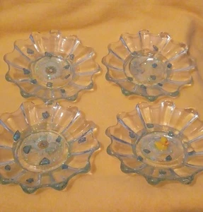 Epoxy Glass Soap Dishes Set Of 4 - Picture 1 of 3