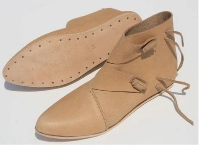 Viking Renaissance Shoes Theater Costume Shoes SCA Reenactment Toggle boots - Image 1 of 4