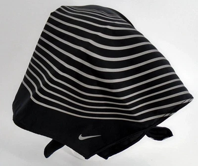 Nike DRI-FIT Bandana Adult 360 Black/Black/Silver - Image 1 of 4
