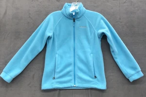 Columbia Sportswear Company Kids Girls Fleece Jacket Size Medium Teal - Picture 1 of 20
