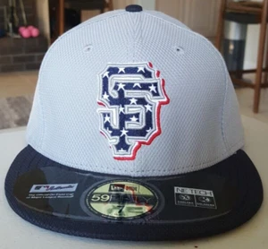 San Francisco Giants ""4th of July"" MLB New Era 59FIFTY sitzende Hüte Größe 7 - Bild 1 von 5