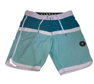 Vissla Swim Trunks Board Shorts Aqua.Green Sz 30 - Picture 1 of 7