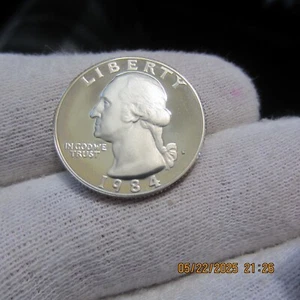 1984 S PROOF WASHINGTON QUARTER.. BU. - Picture 1 of 3