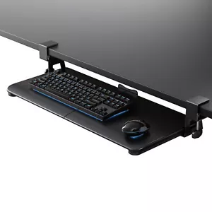 Ergomaker Keyboard Drawer Tray Under Desk Under desk Keyboard Shelf Holder Black - Picture 1 of 9
