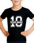 Personalised Your Name With Number Childrens Boys Girls Gift Kids T-Shirts #DNE