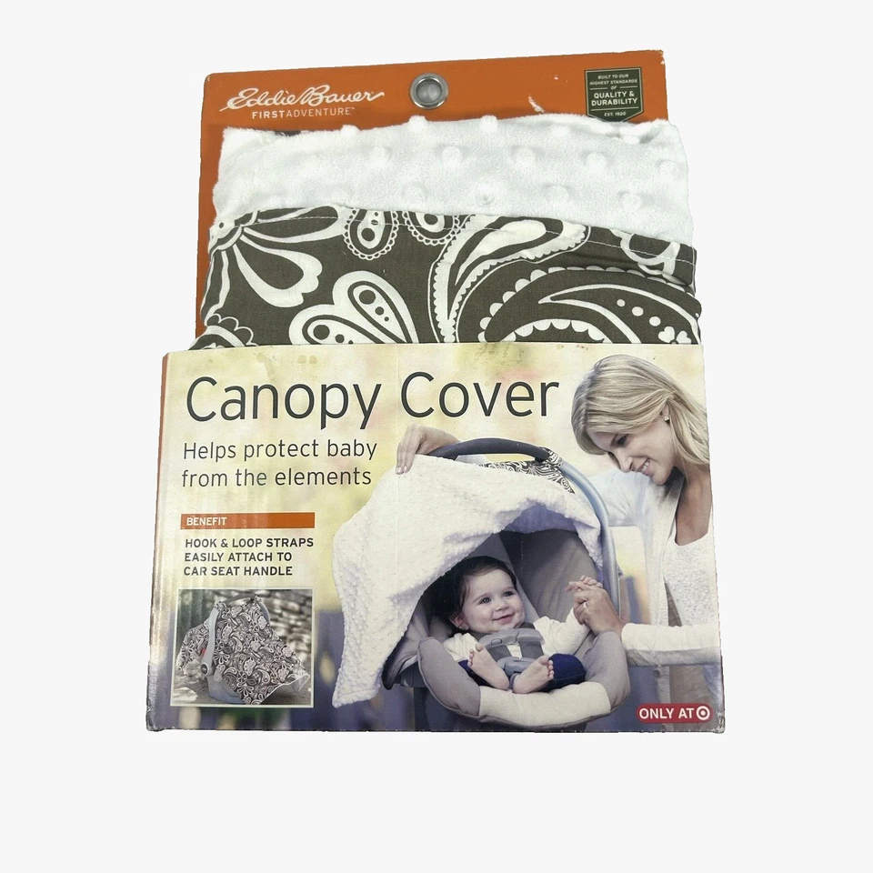 Eddie Bauer First Adventure Soft Stylish Unisex Baby Canopy Cover Car Seat - Image 1 of 4