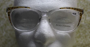 OCCI CHIARI 6.00 Reading Glasses Readers Spring Hinge LEOPARD W/ CASE & MORE - Picture 1 of 5