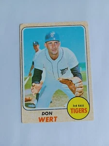 1968 Topps #178, Don Wert (Stain on Back) - Picture 1 of 4