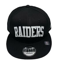 Las Vegas Raiders Era 9fifty NFL Adjustable Snapback Hat Cap Black Block 950