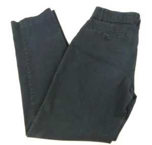 All Uniform Wear School Girl's Flat Front Black Pants Adjustable Waist Size 14 - Picture 1 of 8