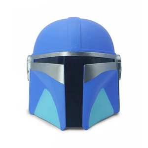 Star Wars Mandalorian Helmet Blue Color Halloween PVC Cosplay Mask - Picture 1 of 9