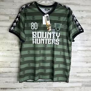 MAGLIA CALCIO STAR WARS BOBA FETT BOUNTY HUNTER NUOVA CON ETICHETTE TAGLIA ADULTO GRANDE IMPERO - Foto 1 di 12