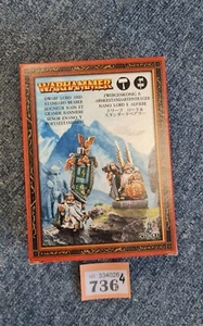 Warhammer Fantasy Dwarf Lord And Standard Bearer Metal - Picture 1 of 2