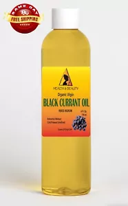 BLACK CURRANT SEED OIL UNREFINED ORGANIC 15% GLA COLD PRESSED PREMIUM PURE 4 OZ - Picture 1 of 12