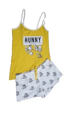 Disney Primark Damas Winnie The Pooh Cami Chaleco y Pijama Corto Pijama Set Regalo Foto 1 de 4