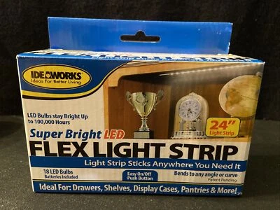 24" LED Flex Light Strip Super Bright Stick Anywhere Drawers Shelves Cabinet Car - Image 1 of 4