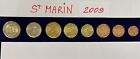 Série de 8 pièces Saint Marin 2009 de 1 cnt à 2 euros