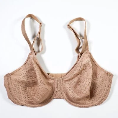Wacoal Bra Size 32D Visual Effects Underwire Unlined 857210 UW Deep Tan EUC - Image 1 of 4