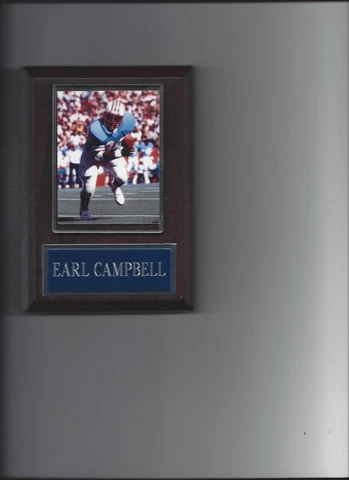 EARL CAMPBELL PLAQUE HOUSTON OILERS FOOTBALL NFL Cover