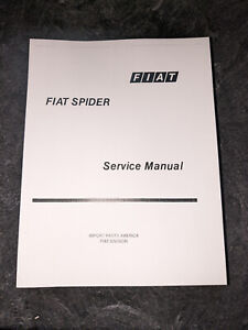 1979 1980 1981 1982 Fiat 124 Spider Convertible Shop Service Repair Manual