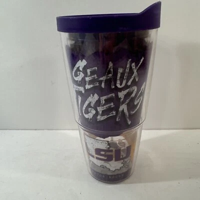 Tervis LSU Tigers 24 Oz. Tumbler W/ Lid University Drink Ware Beaux Tigers BB1 - Image 1 of 4