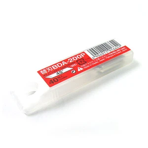 NT Cutter BDA-200P 40 hojas/1 paquete de cuchillas 45 grados cuchillo artístico y cortador de círculo - Imagen 1 de 3