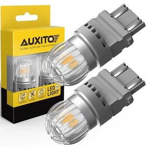 AUXITO Ámbar Amarillo 3157 6SMD Bombillas LED para Coche Intermitente 3057 3457 4157 - Imagen 1 de 11