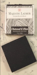 Purifying Nourishing Activated Charcoal & Shea Butter Luxury Bar Soap 5oz - Picture 1 of 4