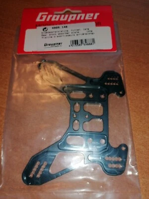 GRAUPNER ALUMINIUM CNC Rear Shock Tower / Dämpferbrücke, hinten, lang 4905.126 - Bild 1 von 4