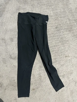 Leggings Rosa Victoria’s Secret Para Mujer L Negro Logo Yoga Sólidos Foto 1 de 4