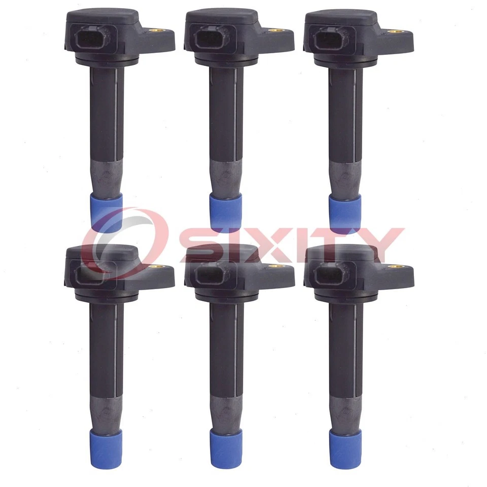 Bobinas de encendido Hitachi de 6 piezas para Honda Crosstour 2012 3,5 L V6 bujía cable pl Foto 1 de 4
