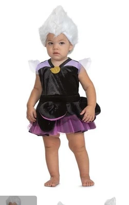 Úrsula Clásico Disney Bebé Sirenita Disfraz Elegante Halloween Niño Disfraz Foto 1 de 4