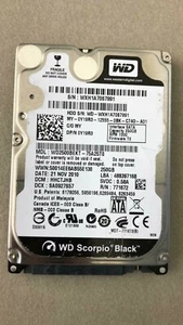 WD Black WD2500BEKT - 75A25T0 - hard drive - 250 GB - 2.5" - SATA - Zdjęcie 1 z 2