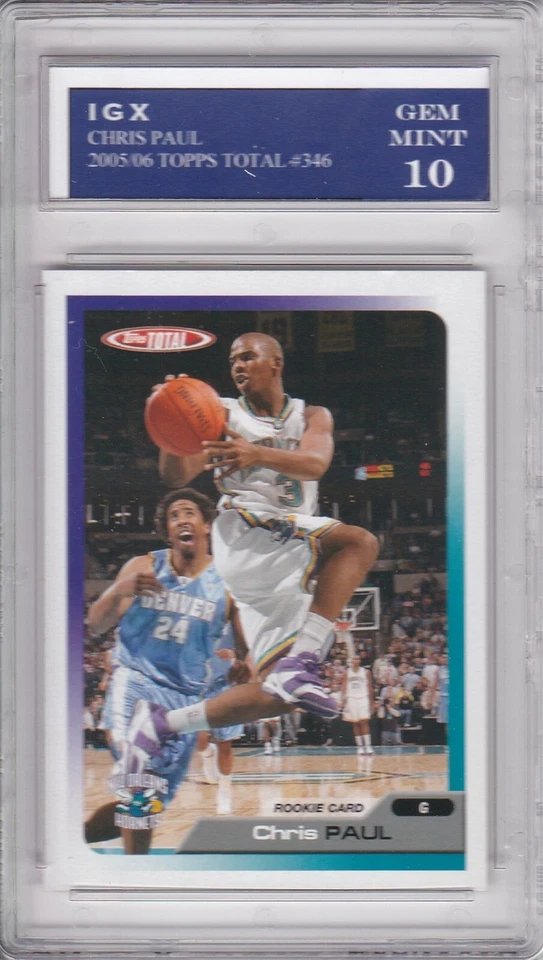 CHRIS PAUL ROOKIE CARD 2005/06 Topps Total Suns Basketball RC Graded GEM MINT 10 - Image 1 of 1