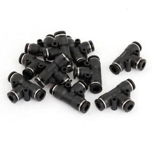 10Pcs 2 Way 6mm Inner Dia Pneumatic Connector Air Fitting Quick Coupler - Bild 1 von 2