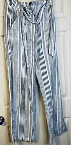 Pantaloni donna in lino a righe, 6 - Foto 1 di 2