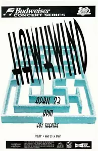 HAWKWIND FOX BOULDER COLORADO CONCERT POSTER 1995 - Picture 1 of 1