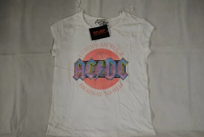 AC/DC HIGHWAY TO HELL TOUR 1979 LADIES T SHIRT NEW OFFICIAL CLOCKHOUSE C&A RARE - Image 1 of 4