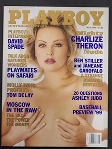 Playboy 1999 May Charlize Theron Playmates on Safari Baseball Preview '99 - Picture 1 of 2