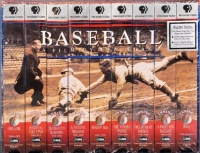 BASEBALL: A Film By Ken Burns 9 Inning VHS Video Tape Boxed Set | NEW, SEALED ⚾ - Image 1 of 4