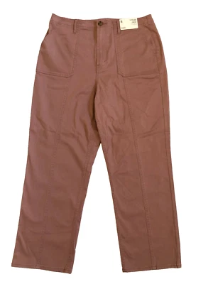 a.n.a. Size 14 (34x26.5) Highest-Rise Vintage Straight Cedar Rose Pants Women's - Image 1 of 4