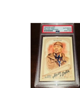 Method Man Wu Tang Clan Signed 2018 Allen & Ginter #82 Card PSA RARE E - Picture 1 of 2