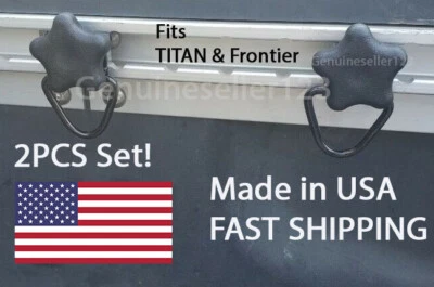 D-Ring HAND SCREW mount FITS Nissan Frontier and TITAN Bed Rail Tslot Hook 2PCS  - Image 1 of 4