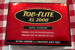 SPALDING TOP FLIGHT XL 2000 Super Titanium Golf Balls 15 Balls White Brand New - Picture 1 of 5