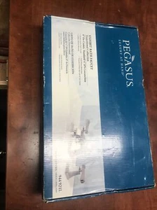 New Pegasus Exhibit Bath Faucet 8” On-Center 1/2” IPS Con Brushed Nickel 944921L - Picture 1 of 11