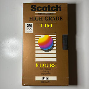 Scotch Videocassette VHS High Grade T-160 8 Hours New Sealed