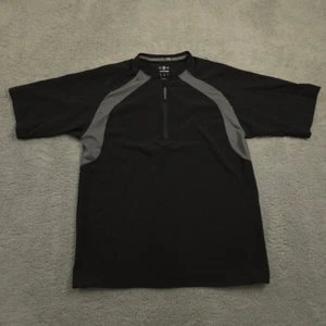 DeMarini Performance Quarter Zip Shirt Mens S Black Gray WTD9555 Baseball Traini - Picture 1 of 8