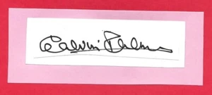 AUTÓGRAFO ORIGINAL RARO CALVIN PALMER NOTTINGHAM FOREST FC 1958-1963 - Imagen 1 de 2